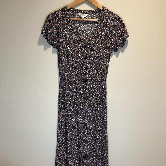 Market & Spruce Maxi Dress Size Small Floral Print - Picture 8 of 11